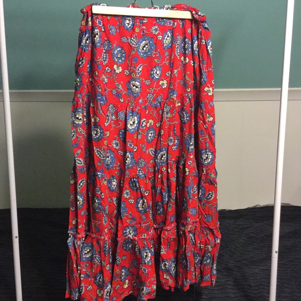 Floral Ruffle Skirt